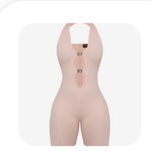 Elegant Pink Halter Jumpsuit